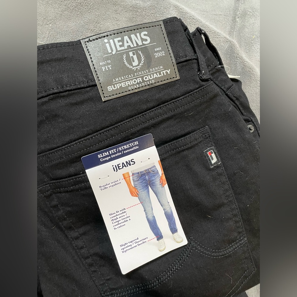 NWT men’s black jeans 34/32